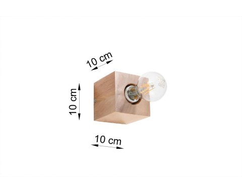 Kinkiet ARIZ naturalne drewno