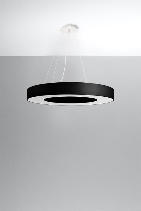 Żyrandol SATURNO SLIM 70 czarny