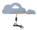 Kinkiet LED 5W dla dziecka niebieska chmurka z półką Cloud Candellux 21-75710