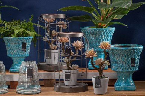 Wazon, doniczka LAZURITE ocean blue_Aluro L