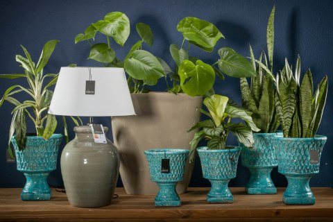 Wazon, doniczka LAZURITE ocean blue_Aluro L