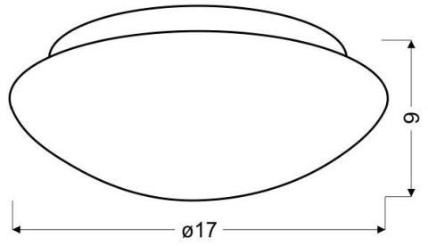 LAMPA SUFITOWA CANDELLUX NINA 12-74150 PLAFON BIAŁY 175MM E27