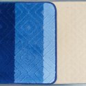 Komplet łazienkowy Montana 03N niebieski Komplet (50 cm x 80 cm i 40 cm x 50 cm) niebieski