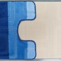 Komplet łazienkowy Montana 04N niebieski Komplet (50 cm x 80 cm i 40 cm x 50 cm) niebieski