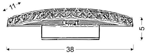 LAMPA ŚCIENNA KINKIET CANDELLUX ARANDE 20-32683 LED CHROM