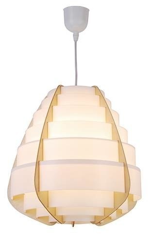 Lampa Wisząca Nagoja LEDEA 50101038 E27 40W Drewno, tworzywo Beżowy Lampa Wisząca Nagoja LEDEA 50101038 E27 40W Drewno, tworzywo Beżowy