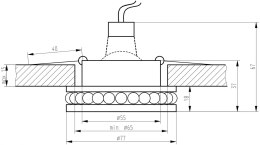 OPRAWA STROPOWA MR-16 CANDELLUX OUTLET 2227405