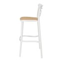 Krzesło barowe Moreno białe