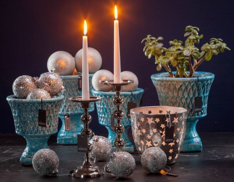 Lampion srebrny BONTA_Aluro