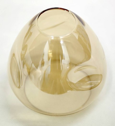 Kinkiet czarny/złoty szklany dymiony Unica 21-76724