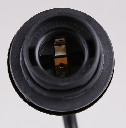 Kinkiet czarny/złoty szklany dymiony Unica 21-76724