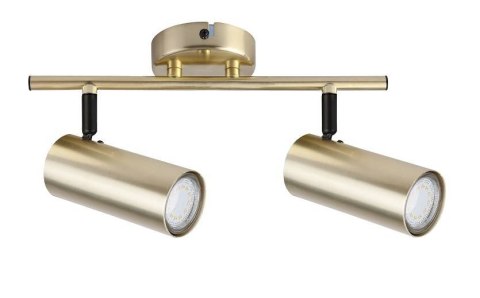Lampa mosiądz ścienna/sufitowa listwa 2x15W Colly 92-01719