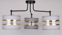 Lampa sufitowa czarna/chrom 3xE27 Andy 33-00514