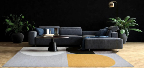 Dywan łatwoczyszczący Silva żółty 160x230