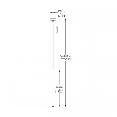 LAMPA WISZĄCA LOYA CHROME P0461-01A-F4F4