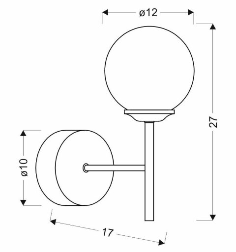 Kinkiet chrom lampa ścienna Best 21-72832