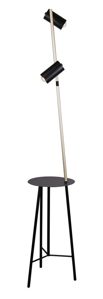 Lampa podłogowa czarno-złota 164cm Perret 52-00019