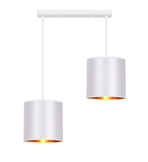 Lampa wisząca biała listwa 2xE27 Atlanta 32-00644