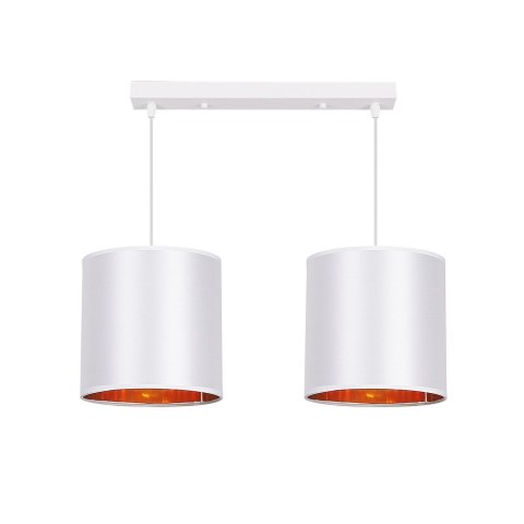 Lampa wisząca biała listwa 2xE27 Atlanta 32-00644