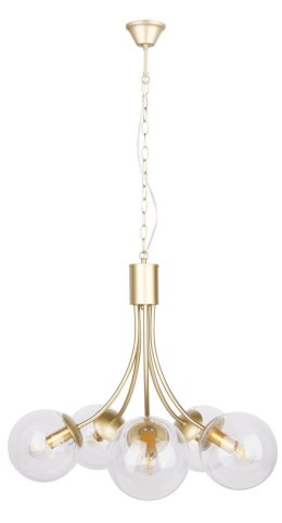 Lampa wisząca złota 5xE14 żyrandol Dani 35-79275