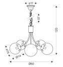 Lampa wisząca złota 5xE14 żyrandol Dani 35-79275