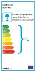 LAMPA SUFITOWA WISZĄCA CANDELLUX ABUKO 31-55296 E27 NIEBIESKI MAŁY