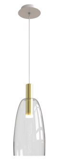 Lampa Wisząca Modena LEDEA 50133067 LED 5W Metal, szkło Złoty