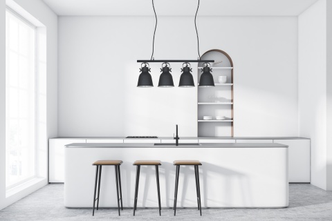 Lampa wisząca LAVARE MD-HN82608-4-BK+WH