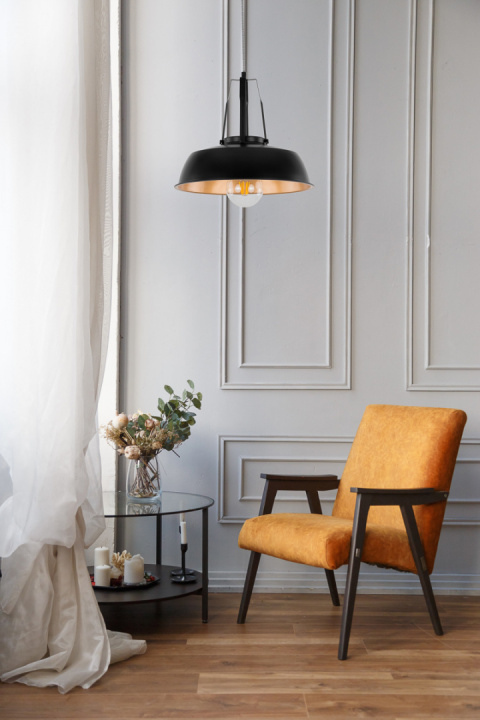 Lampa wisząca PALOMA MDM-3619/1M BK+GD