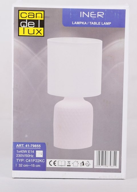 INER LAMPA GABINETOWA 1X40W E14 RÓŻOWY