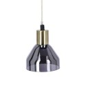 Lampa wisząca czarna/złota szklany klosz Gregory Candellux 31-51622