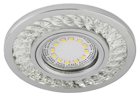 SK-92 CH/TR GU10 50W+LED SMD 3W 230V CHROM oczko sufitowe lampa sufitowa