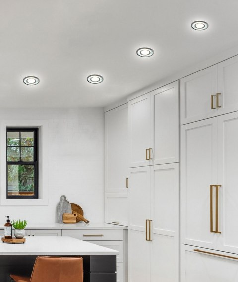 SK-92 CH/TR GU10 50W+LED SMD 3W 230V CHROM oczko sufitowe lampa sufitowa