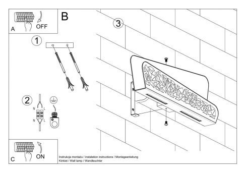Kinkiet ANTARES biały