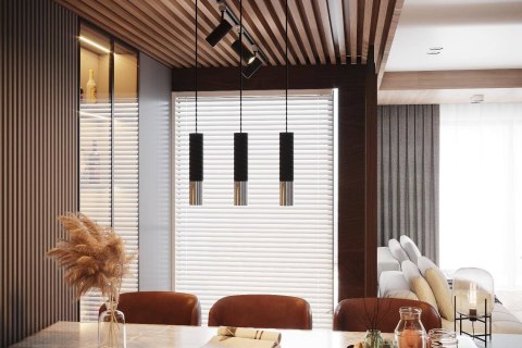 Lampa wisząca LOOPEZ 2 czarny/chrom