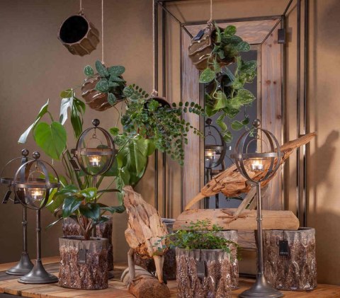 Świecznik- lampion BAXTER_Aluro L