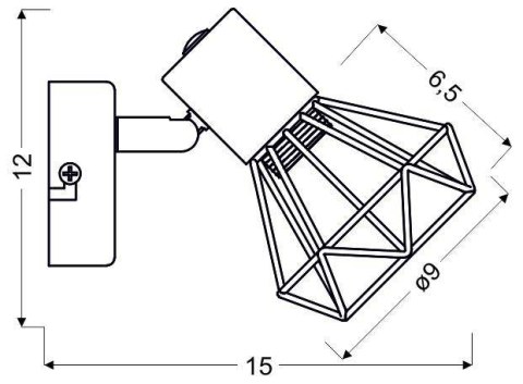 KINKIET CANDELLUX VERVE 91-60969 E14 MATOWY SZARY