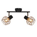 LAMPA ŚCIENNA CANDELLUX ACROBAT 92-66336 LISTWA E14 CZARNY KLOSZ ZŁOTY