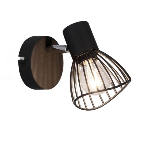 LAMPA ŚCIENNA KINKIET CANDELLUX FLY 91-61881 E14 CZARNY