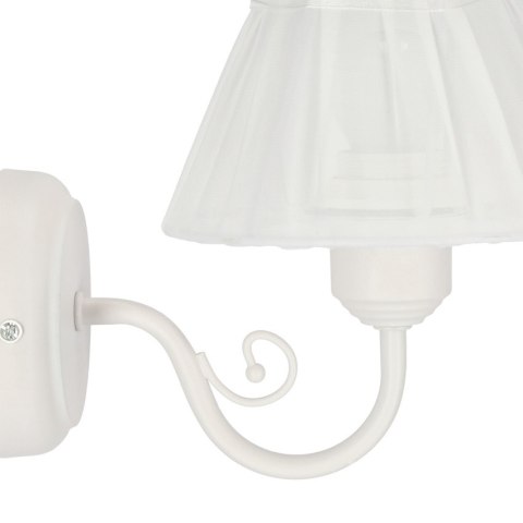 LAMPA SCIENNA KINKIET CANDELLUX ZEFIR 21-73785 BIAŁY