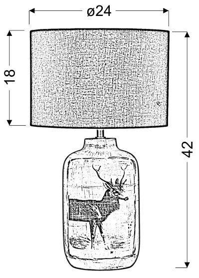 LAMPA STOŁOWA GABINETOWA CANDELLUX WALIA 41-39194 E27 SREBRNA