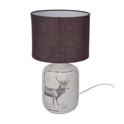 LAMPA STOŁOWA GABINETOWA CANDELLUX WALIA 41-39194 E27 SREBRNA