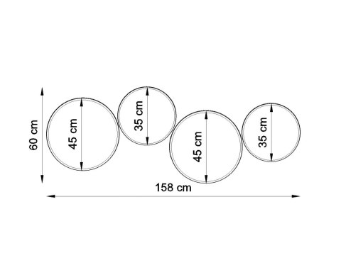 Plafon ARENA 45 Biała