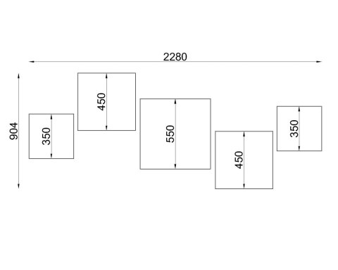 Plafon HORUS 35 Szary