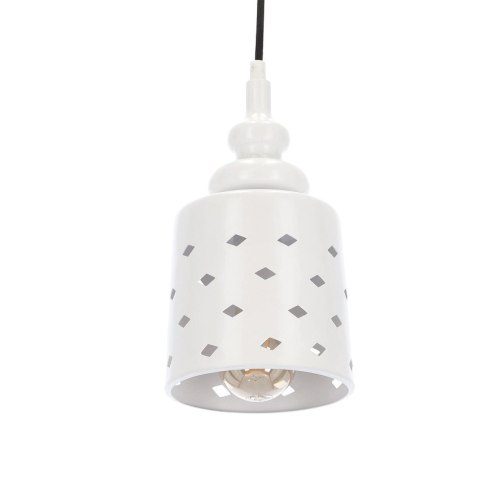 LAMPA SUFITOWA WISZĄCA CANDELLUX HAMP 31-51905 E27 BIAŁY