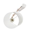 Lampa kinkiet Mito chrom 1X40W E27 abażur biały