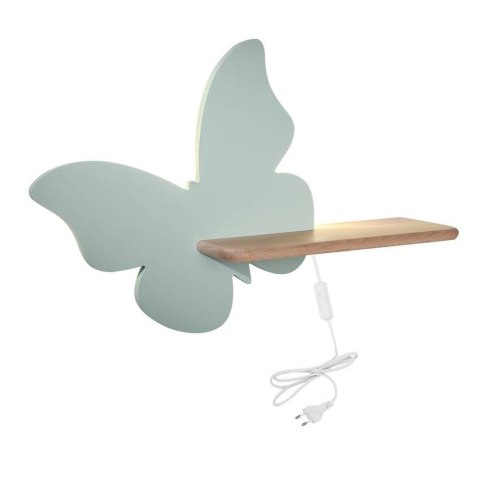 Lampa kinkiet półeczka 5W LED 4000K IQ Kids Butterfly miętowy 21-85153