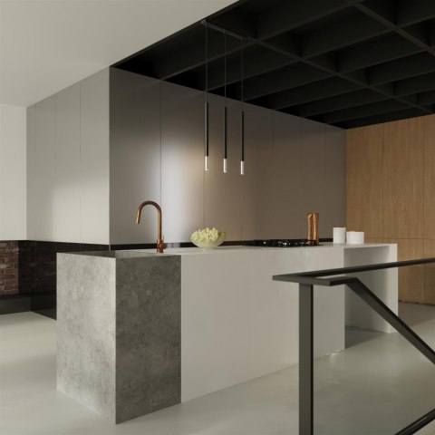 Lampa wisząca MOZAICA 3P czarny/chrom tuby