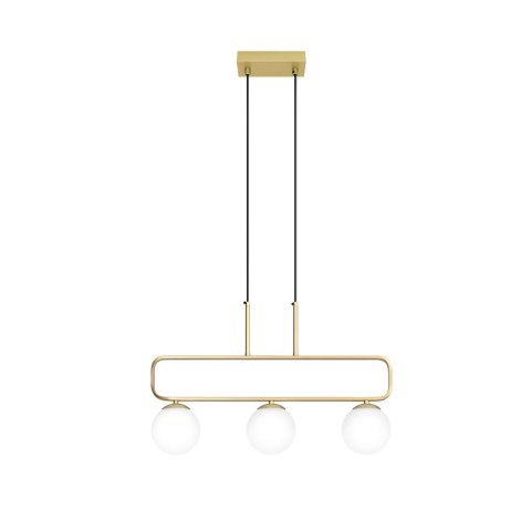Lampa wisząca mosiądz biała 3xG9 Jove 33-01573