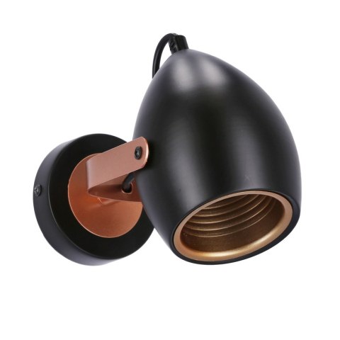 Kinkiet czarno-miedziany regulowany E14 40W Anica 91-81391